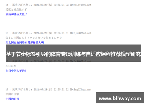 基于节奏标签引导的体育专项训练与自适应课程推荐模型研究