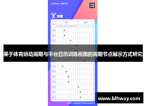 基于体育运动周期与平台日历训练视图的周期节点展示方式研究